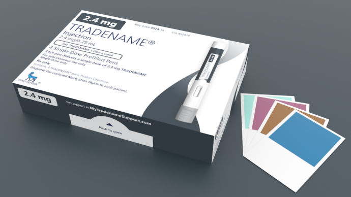 Packaging for Semaglutide 2.4 mg by Novo Nordisk A/S