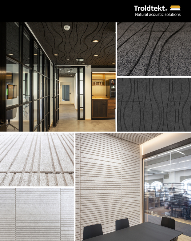 Troldtekt Wood Wool Acoustic Panels by Troldtekt A/S