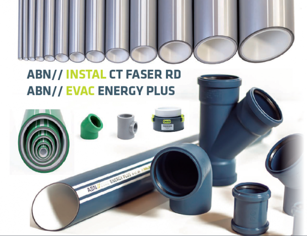 ABN//INSTAL CT FASER RD and ABN//EVAC ENERGY Plus families by ABN Pipe Systems S.L.U.