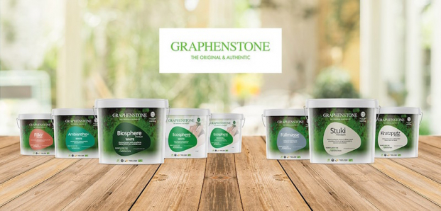 Graphenstone indoor and outdoor paint (only white color) and filler by Industria Española para el Desarrollo e Investigación SA (IEDISA)