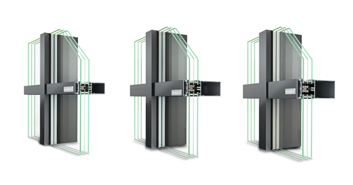 HUECK Trigon FS 040/050/060 & SG - Aluminium Facade System by HUECK System GmbH & Co. KG